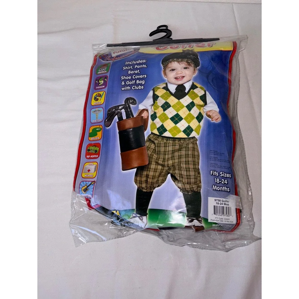 Toddler golfer golf costume 18 - 24 months new in bag